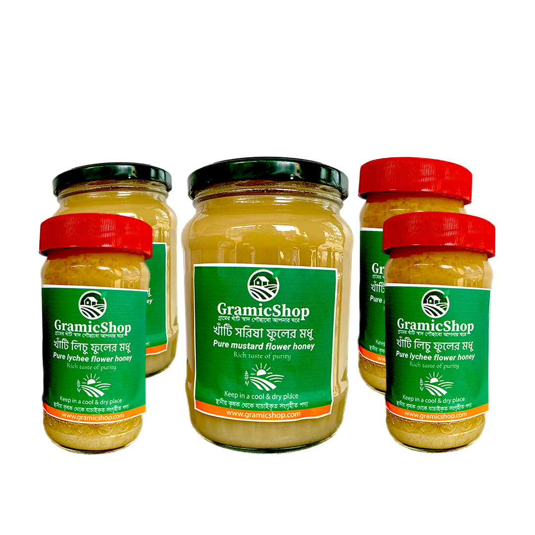 লিচু ও সরিষা ফুলের মধু (5oog) | Lychee & Mustard Flower Honey